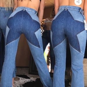Revice Denim two toned Venus Flares